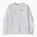 Men's Patagonia P-6 Logo Responsibili Longsleeve white 3