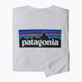 Men's Patagonia P-6 Logo Responsibili Longsleeve white 4