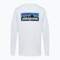 Men's Patagonia P-6 Logo Responsibili Longsleeve white 2