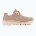 Women's training shoes SKECHERS Graceful Twisted Fortune natural/coral 2