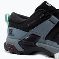 Women's trekking boots Salomon X Ultra 4 GTX black-blue L41289600 7