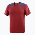 Salomon Outline SS men's trekking t-shirt maroon LC1715600