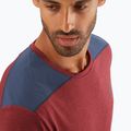 Salomon Outline SS men's trekking t-shirt maroon LC1715600 5