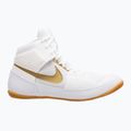 Nike Fury white/metallic gold wrestling shoes