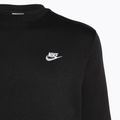 Men's Nike Sportswear Club Fleece Crew black/white sweatshirt 3