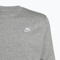 Men's Nike Sportswear Club Fleece Crew dark grey heather/white sweatshirt 3