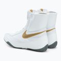 Nike Machomai white and gold boxing shoes 321819-170 3