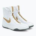 Nike Machomai white and gold boxing shoes 321819-170 4