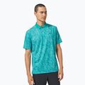 Oakley men's Contender Print polo shirt blue FOA403162