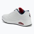 SKECHERS Uno Stand On Air women's shoes white durabuck/navy/red trim/mesh 3