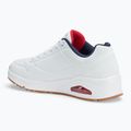 SKECHERS Uno Stand On Air men's shoes white/navy/red 3