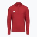 Children's football sweatshirt New Balance Training 1/4 Zip Knitted maroon EJT9035RDP