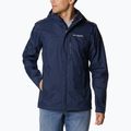 Columbia Pouring Adventure men's rain jacket collegiate navy