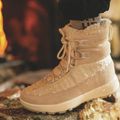 Columbia Slopeside Peak Luxe dark stone/sea salt women's snow boots 19