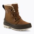 Women's trekking boots Sorel Torino II Wp Waxed Canvas velvet tan/olive green