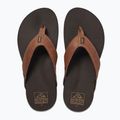 REEF Newport men's brown and black flip flops CI3754 12