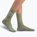 Icebreaker women's trekking socks Life Fine Gauge Crew IB Logo Reflections lichen/snow