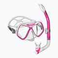 Snorkelling set Mares Ridley pink/white/clear