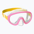 Mares Combo Jelly pink/yellow/clear children's snorkel kit 2
