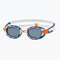 Zoggs Predator Polarized blue/ white/ polarized smoke swimming goggles