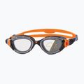 Zoggs Predator Flex Reactor grey/ orange/ reactor smoke swimming goggles