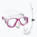 Children's snorkelling set Mares Tapu Jr pink/white/clear