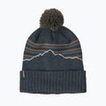 Patagonia Powder Town Beanie fitz roy stripe knit/smolder blue