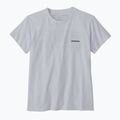 Women's trekking T-shirt Patagonia P-6 Logo Responsibili-Tee white 3