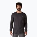 Men's Patagonia Cap Cool Merino Blend Longsleeve Graphic heritage header/black
