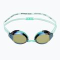 Women's swimming goggles TYR Blackops 140 Ev Racing Mirrored gold/ mint/ white 2