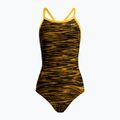 Women's one-piece swimsuit TYR Fizzy Diamondfit black and gold DFIZ_008_28