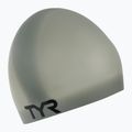 TYR Wrinkle Free grey swimming cap