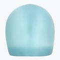 TYR Long Hair Wrinkle Free Silicone swimming cap light blue 2