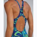 Ladies' one-piece swimsuit TYR Thresher Open Back Hyperblitz blue/green 6