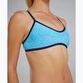 TYR Lapped Trinity swimsuit top light blue/aqua 10