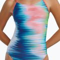 Women's one-piece swimsuit TYR Durafast Elite Bravura Cutoutfit white/multi 5
