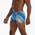 Men's swimming boxers TYR Durafast Elite Riptidal Square Leg teal/orange 3