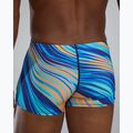 Men's swimming boxers TYR Durafast Elite Riptidal Square Leg teal/orange 6