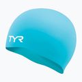 Children's swimming cap TYR Wrinkle-Free Silicone turquoise