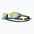 Swim goggles TYR Tracer-X Elite Racing Mirrored black/lime