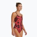 Women's one-piece swimsuit TYR Durafast Elite Waveform Cutoutfit red 6