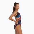 Women's one-piece swimsuit Tyr Durafast Elite Magmata Cutoutfit gold/multi/rainbow 4