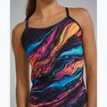 Women's one-piece swimsuit Tyr Durafast Elite Magmata Cutoutfit gold/multi/rainbow 5