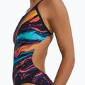 Women's one-piece swimsuit Tyr Durafast Elite Magmata Cutoutfit gold/multi/rainbow 8