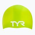 Swim cap TYR Wrinkle Free Silicone limelight