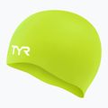 Swim cap TYR Wrinkle Free Silicone limelight