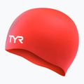 Swim cap TYR Wrinkle Free Silicone bright red