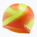 Children's swim cap TYR Tiedye Silicone Multicolor Jr lime/multi