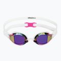 Swim goggles TYR Stealth-X Performance Mirrored pink/white 2
