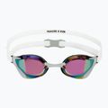 Swim goggles TYR Tracer-X RZR Mirrored white/grey 2
